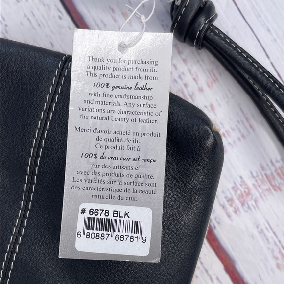 Elegant Black and Tan Crossbody Bag - Picture 6 of 6